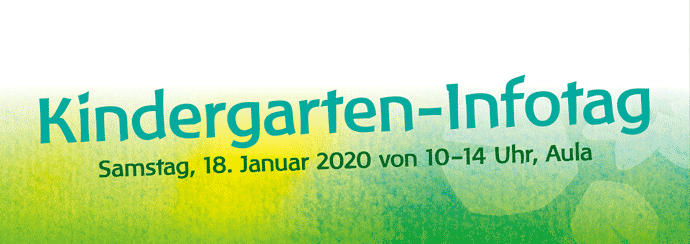 Kindergarten-Infotag am 18. Januar 2020 von 10–14 Uhr