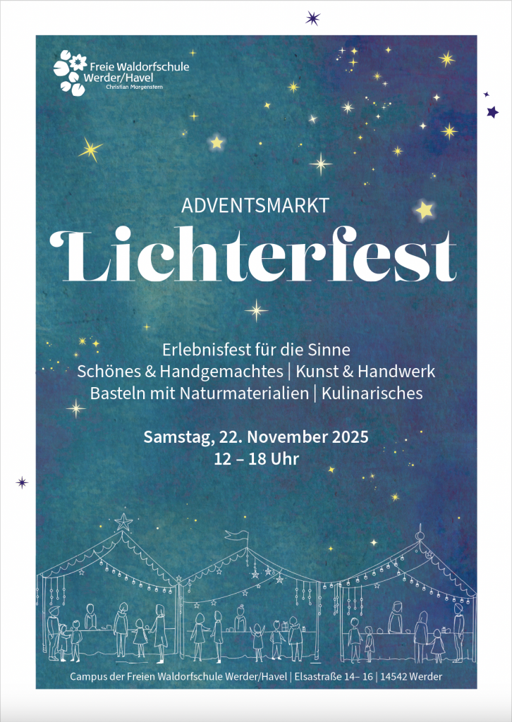 Adventsmarkt 2025, Lichterfest auf dem Waldorfcampus Werder